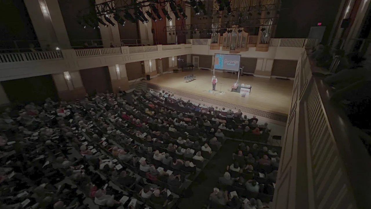 A packed auditorium at Brevard College for Dr. Ora Wells' Brain Health talk