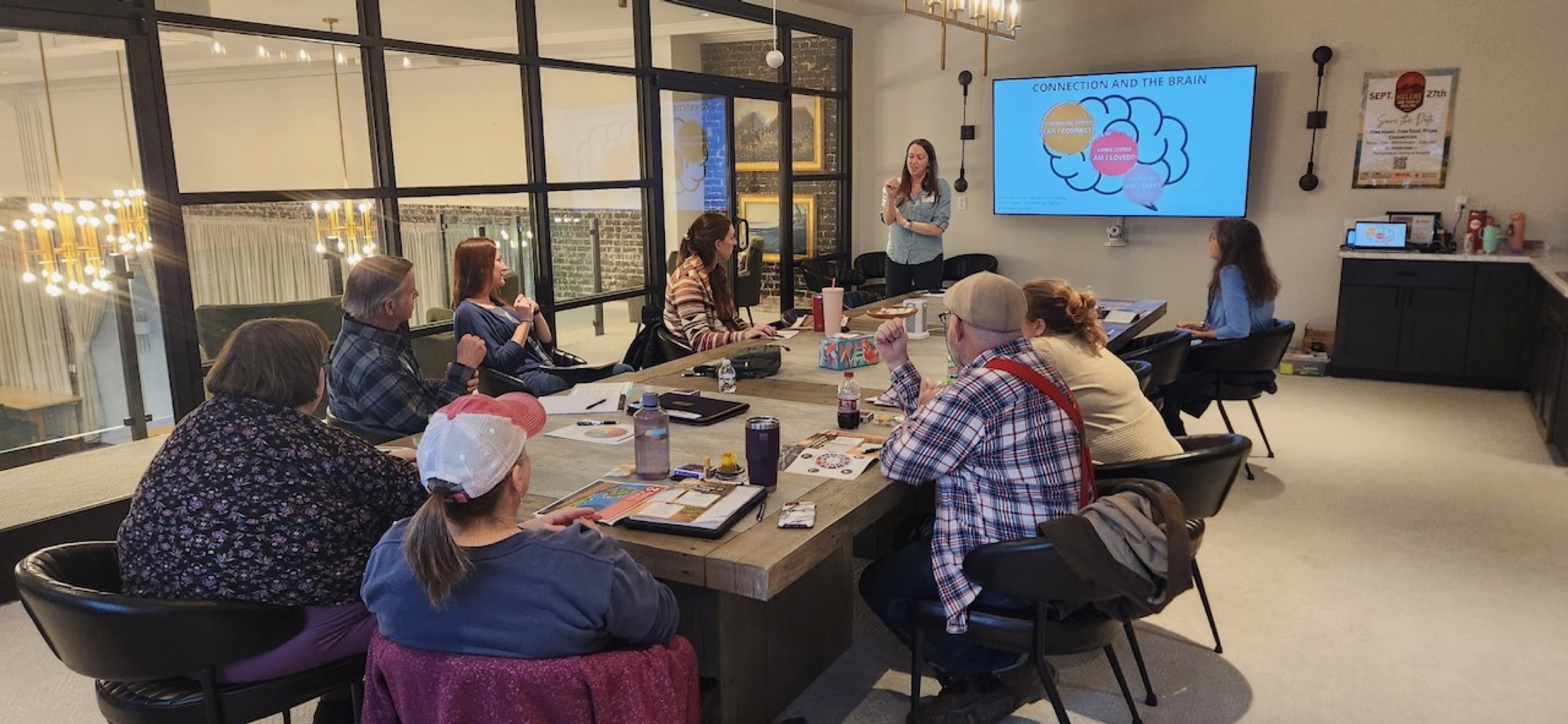 Participants gathered during a SparkPurpose workshop session.