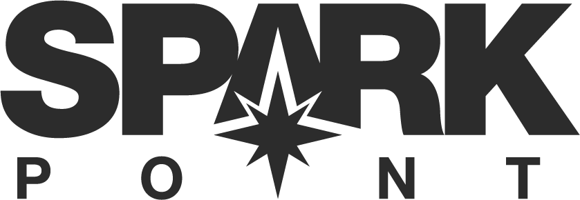 SparkPoint logo, black