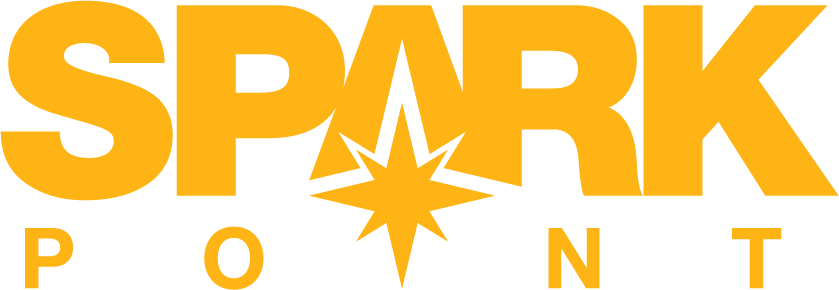 SparkPoint logo, gold