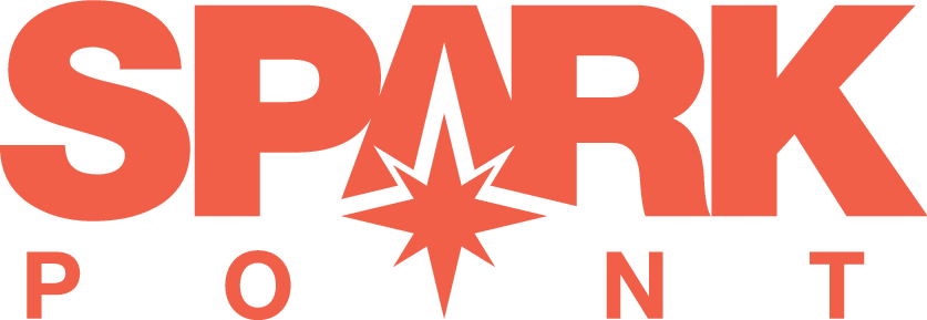 SparkPoint logo, orange