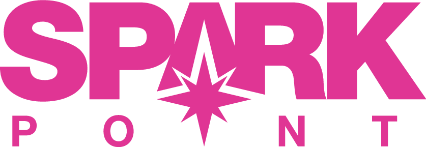 SparkPoint logo, pink